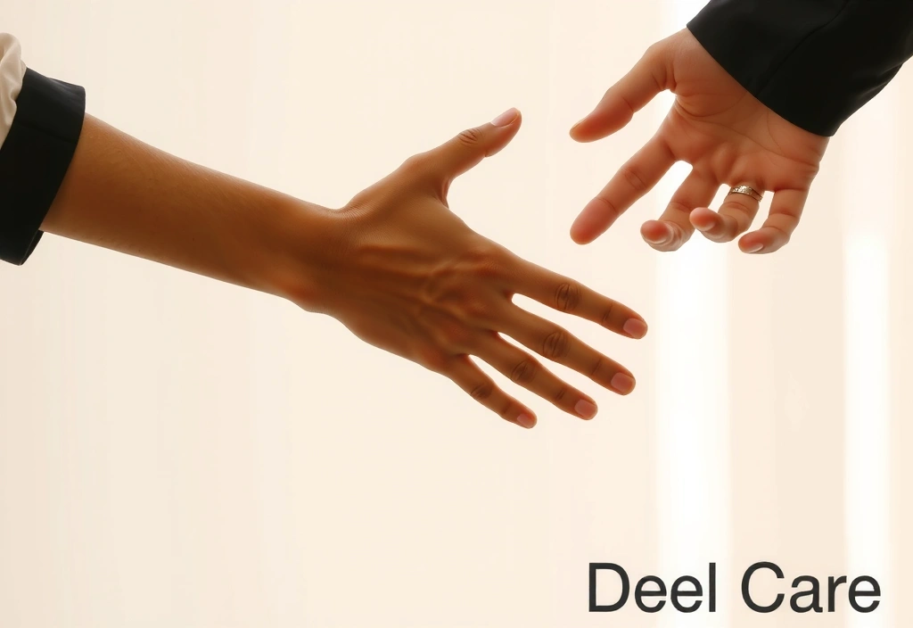 Mână întinzând o mână pentru a ajuta, simbolizând suport și asistență